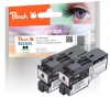 Peach dvigubas paketas, rašalo kasetė, juoda, suderinama su  Brother LC-3235XLBK